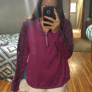 Athletic sweatshirt.